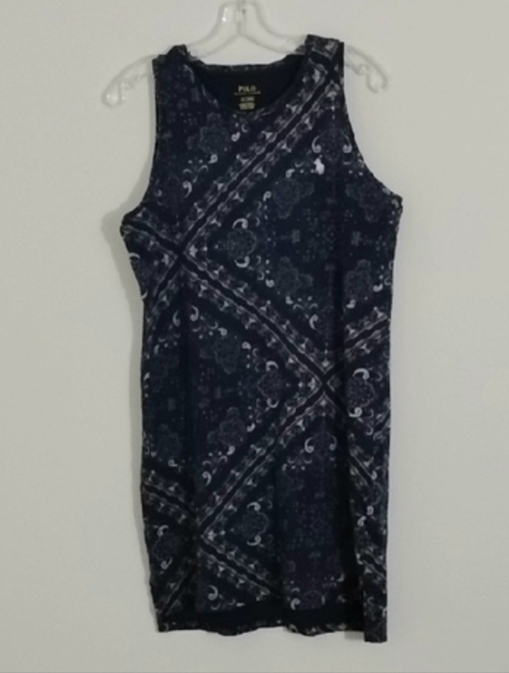 Polo Ralph Lauren Classic Sporty Casual Preppy Paisley Sleeveless Midi Dress